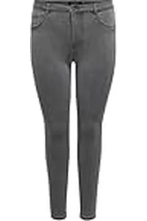 ONLY Carthunder Life Reg Skinny P U Dnm Noos Pantalón, , 42W / 32L Mujeres