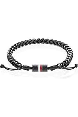 Tommy Hilfiger Jewelry Pulsera de cordón para Hombre Negro - 2790513