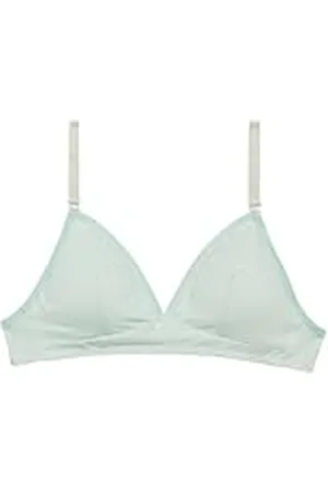 Dim Sujetador triangular de algodón ecológico para Niñas x1, Azul, 65A