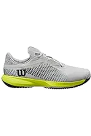 Wilson Kaos Swift 1.5, Tennis Shoe Hombre, Pearl Blue/Black/Safety Yellow, 46 EU