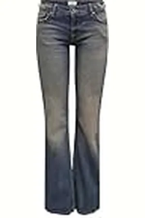 ONLY Onlbethany LW Flared Tint Dnm Tai Pantalón, , 30W / 30L Mujeres