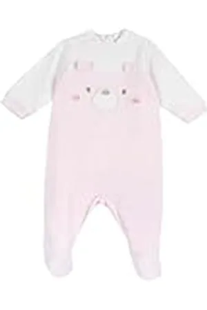 chicco Mono de Chenilla Con Abertura En Rótula, Bebé-Niñas, , 1 meses, Diseñado en Italia
