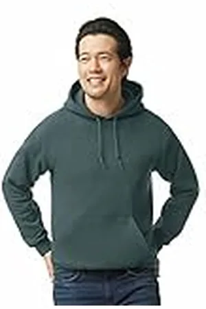 Gildan Fleece Hooded Sweatshirt, Style G18500 Sudadera con Capucha, Opaco, , L para Hombre