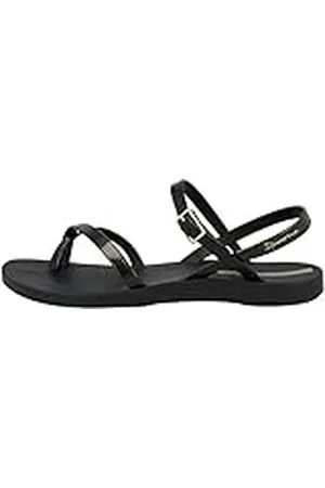 Ipanema Fashion Sand VIII Fem, Sandalia Mujer, Negro, Dorado y Negro, 35.5 EU Estrecho