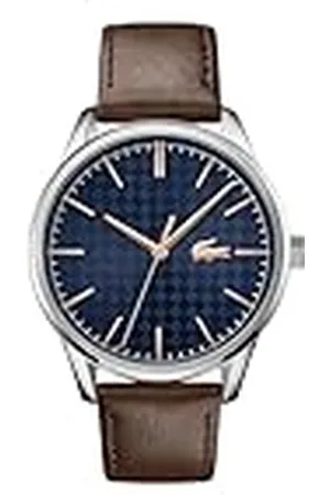 Lacoste Reloj Analógico de Cuarzo para Hombre Colección Vienna con Correa de Cuero Marrón - 2011046