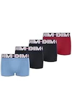 Dim Eco Coton Stretch Coloré X4 Boxer Briefs, , 4-5 Años para Niños