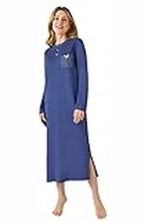Damart Chemise de Manches Longues, Maille Jersey Chaqueta de Estar por casa, 50-52 (XL) para Mujer