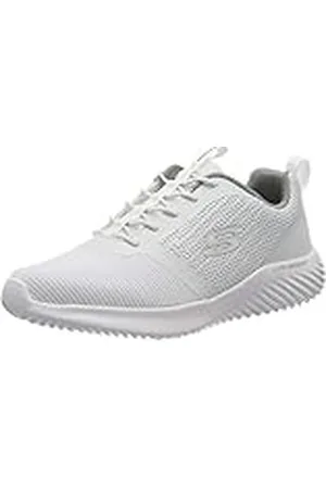 Skechers Bounder, Sneakers Hombre, White Mesh/PU/Trim, 44 EU