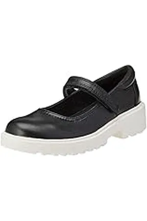 Geox J Casey Girl P, Bailarinas Niñas, Negro (Black/White), 29 EU