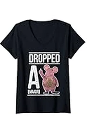 Clangers Mujer Major Clanger dejó caer un retro Camiseta Cuello V