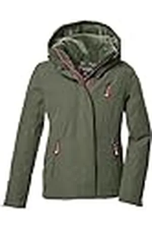 Killtec Niñas Chaqueta funcional/chaqueta de exterior con capucha KOW 356 GRLS JCKT, moos, 128, 42148-000
