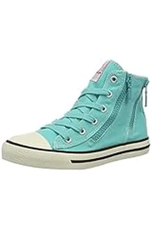 QS by s.Oliver 45100, Zapatillas Altas Niños, Azul (Aqua 808), 35 EU