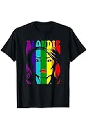 Blond Amsterdam Pride Rainbow Illustration Vintage Band Camiseta