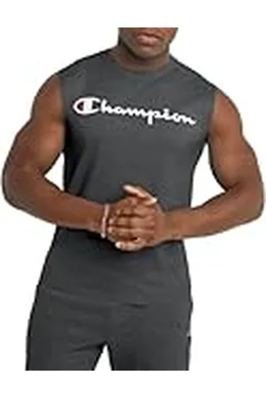 Champion Graphic Jersey Muscle Camisa, Granito Jaspeado, M para Hombre