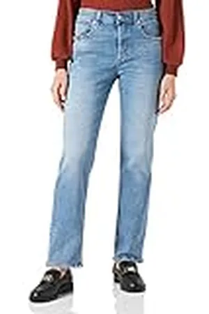 Replay Maijke Straight Jeans, 010 Azul Claro, 26W x 30L para Mujer
