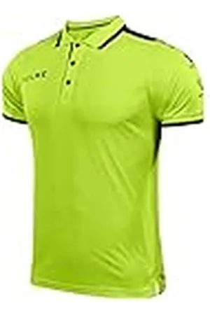 kelme Short Sleeve Polo M/C, Hombre, Neon Green/Black, 3XL