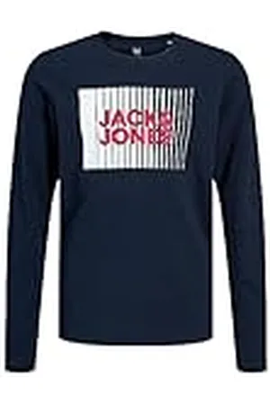 JACK & JONES Jjecorp Logo tee Play LS O-Neck Noos Jnr Camiseta, , 164 para Niños