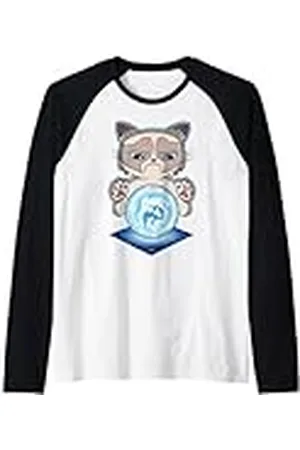 Grumpy Cat Gato gruñón adivino Camiseta Manga Raglan