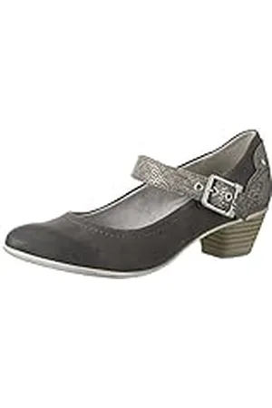 QS by s.Oliver 24405, Sandalias con Plataforma Mujer, Gris (Graphite Comb. 216), 36 EU