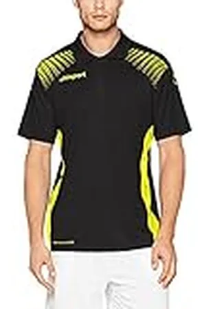 Uhlsport Goal Polo, Hombre, Negro/Amarillo Lima, S