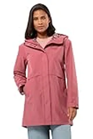 Jack Wolfskin Capa West Coat W Abrigo, Rosa Suave, XS para Mujer