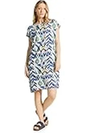 CECIL B143946 Vestido de Verano con Estampado, Vanilla Blanca, L Mujeres