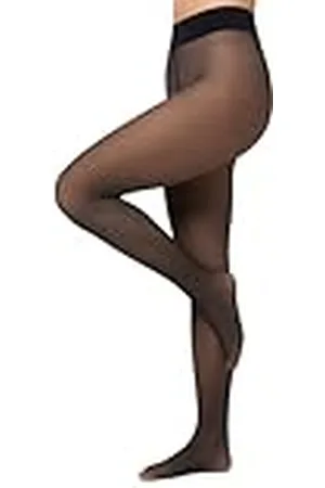 Nur Die Transparent Extra haltbar 80 DEN Warme Fein-Strumpfhose Beige durchscheinend Komfortbund blickdicht Tights, , M para Mujer