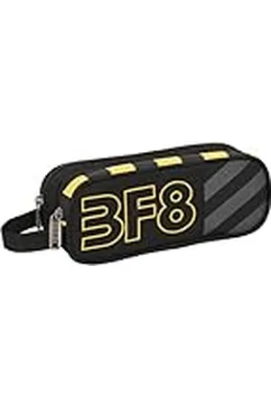 Blackfit8 Zone - Portatodo Doble, Tejido Reciclable, Estuche Infantil, Estuche Niño, Ideal para Niños en Edad Escolar, Cómodo y Versátil, Calidad y Resistencia, 21x6x8 cm, Color