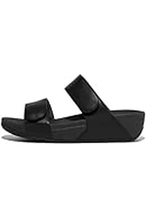 FitFlop Lulu Adjustable Leather Slides, Sandalias deslizantes Mujer, , 40 EU