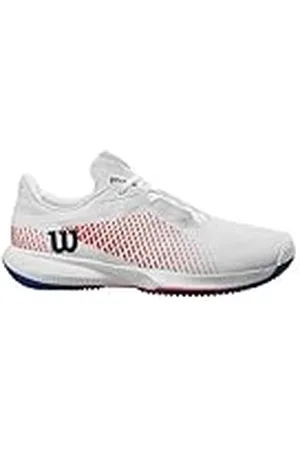 Wilson Kaos Swift 1.5, Tennis Shoe Hombre, White/Deja VU Blue Red, 40 EU