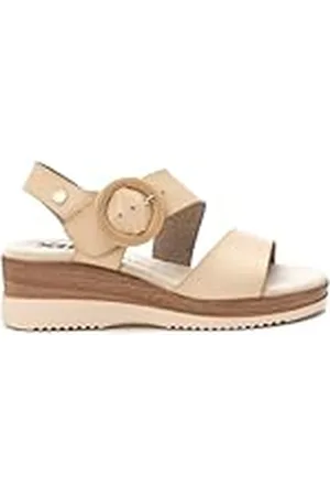 Xti Sandalia Mujer Beige - Calzado Cómodo y Versátil - Moda casual - Modelo 14394402 (Talla 36)