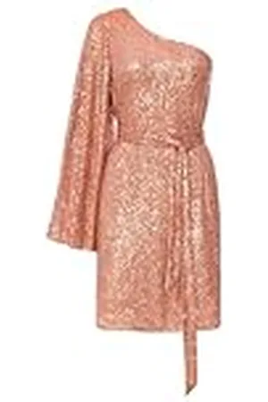 Swing Nicky_miedziana Vestido de cóctel, Color Cobre, 38 para Mujer