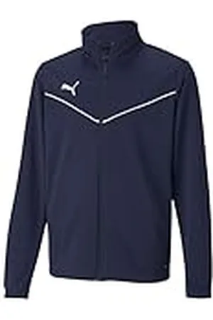 PUMA Teamrise Training Poly Jacket Chaqueta De Entrenamiento, Unisex niños, Peacoat- White, 128
