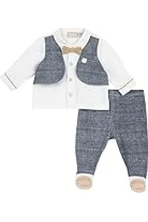 chicco Conjunto Bebé con Camiseta y Pantaloncitos/Cubrepañales y Patucos, con Cierre en la Espalda con Botones, Ajuste Cómodo, de Algodón, Lavable en Lavadora, 0-24 Meses, Diseñado en Italia
