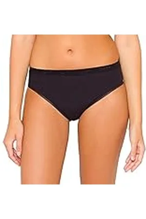 Dim Lote De 2 Slips Negros De Talle Medio Para Mujer De Puro Algodón Mujer x2, Negro, L