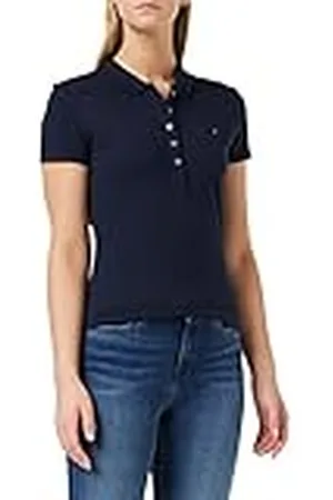 Tommy Hilfiger Mujer Polo de Manga Corta Heritage Slim Fit, , M