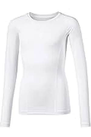PUMA Liga Baselayer, Camiseta De Manga Larga Unisex Niños, Blanco, 8 Años