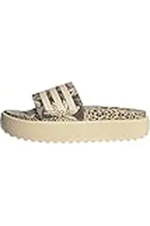 adidas Adilette Platform Slides, SE DESLIZA Mujer, Crystal Sand/Crystal Sand, 44.5 EU