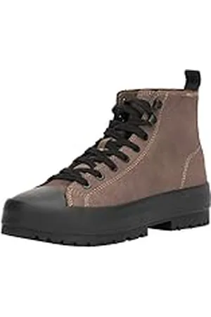 Calvin Klein Jeans Lugged Hybrid High Laceup AUTH YM0YM01092, Zapatillas Deportivas Hombre, Marrón (Slate Black/Black), 43 EU