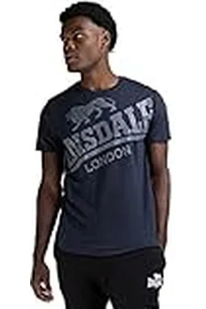 Lonsdale London Watton Camiseta Clásica para Hombre - Regular Fit Lion Logo, XXL