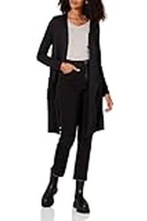 Amazon Jersey Cárdigan Largo y Ligero (Disponible en Tallas Grandes) Mujer, , XS