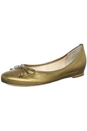 Högl Högl shoe fashion GmbH 5-100945-78000 - Bailarinas de Cuero para Mujer, Color Dorado, Talla 41