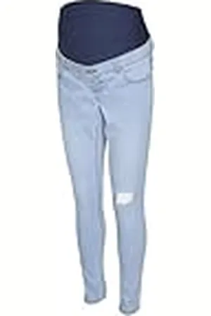 Mama;licious Vmmziv Destroyed Skinny Jeans Noos Pantalones Vaqueros, , L para Mujer
