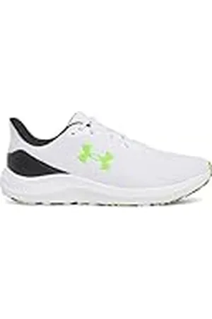 Under Armour UA Charged Pursuit 4, Zapatillas para Correr Hombre, White/Black/Hyper Green, 42 EU