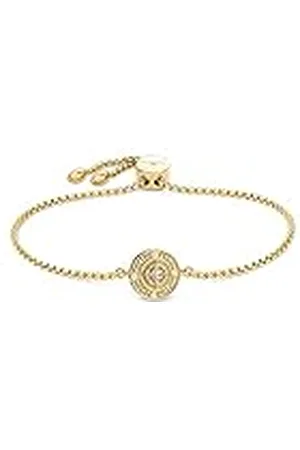 Fynch-Hatton Pulsera Slider con parte central Northstar de acero inoxidable, 18 cm, Acero inoxidable, No es una piedra preciosa