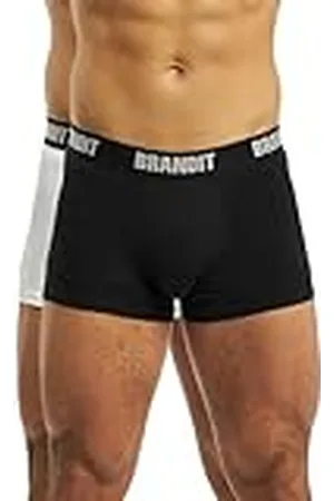 Brandit Boxer Shorts Logo 2 Pack, color: white+blac, size: XL