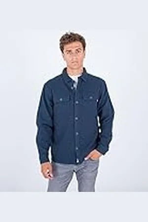 Hurley Santa Cruz Sarga Franela LS Camisa, , M para Hombre