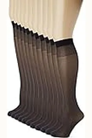 Dim Mini-Medias Eco Maxi Resistencia Mujer x12, Negro, Talla única
