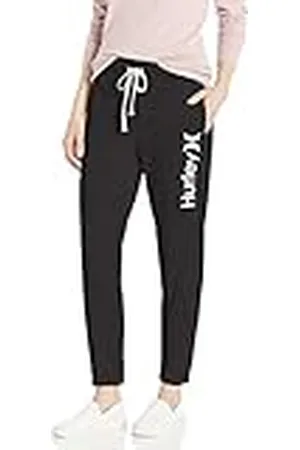Hurley W O&O Fleece Jogger Pantalón De Chandal, Mujer, Black, XS