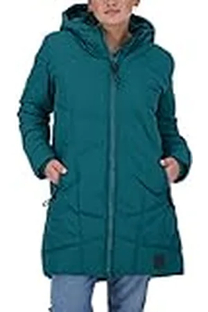 alife kickin Kasiaak A Coat Abrigo de Invierno para Mujer, Forro cálido, Tallas XS-XXL, Bosque, XL